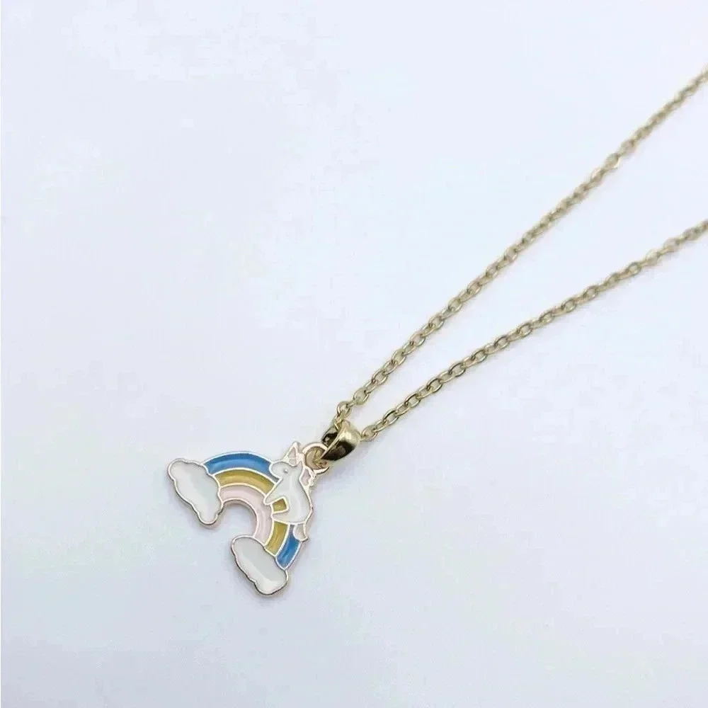 UNICORN Jewelry Set |Gold plated | Dainty Necklace| Gift for girl - Picture 2 of 5